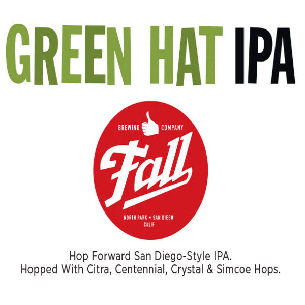 Fall Green Hat IPA Beer Keg 5Gal