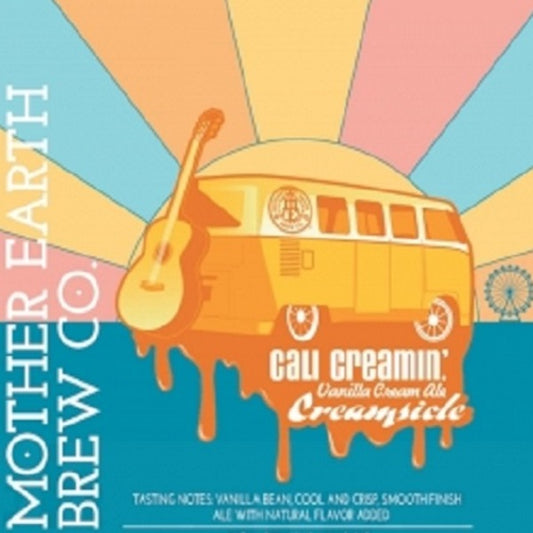 Mother Earth Brewery Cali Creamsicle Vanilla Cream Ale Beer Keg 5Gal